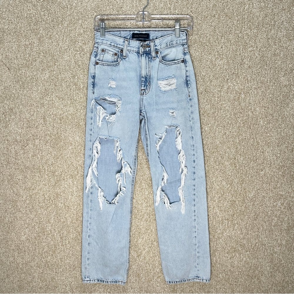 90s baggy thrashed jeans light‎ wash zipper fly retro style denim juniors teen